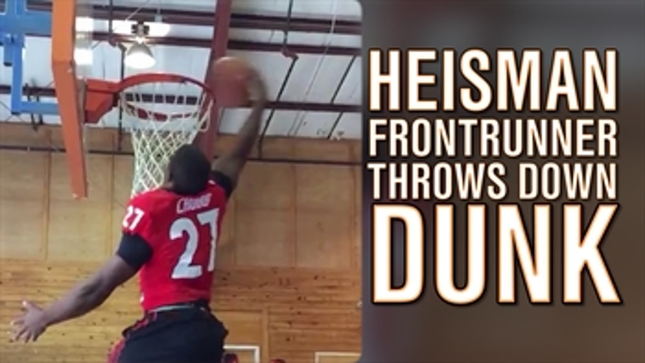 Heisman hopeful Nick Chubb throws down a vicious dunk, but that's not all