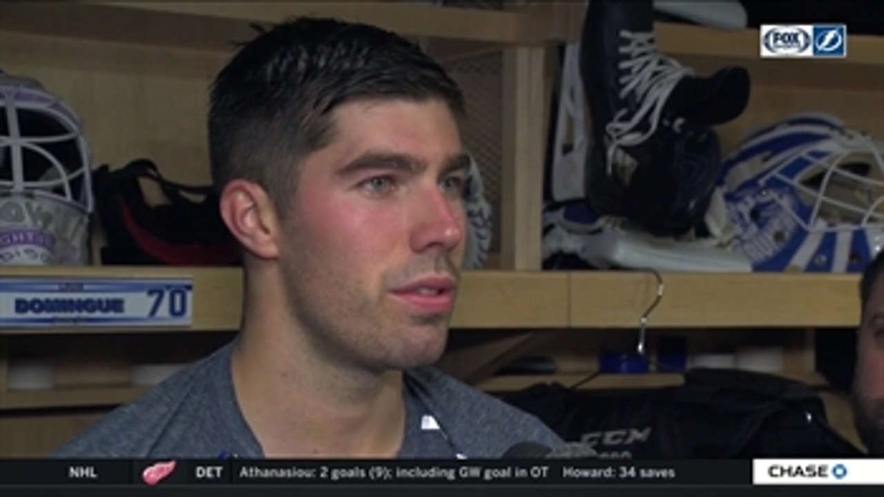 Louis Domingue says hard work in practice is translating to games after 40-save performance