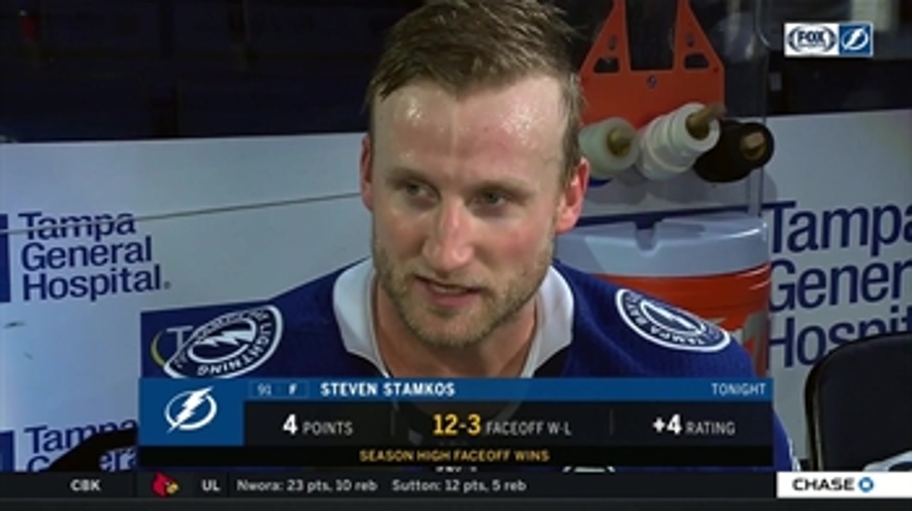 Steven Stamkos: 'We knew we needed to start a lot cleaner this game'