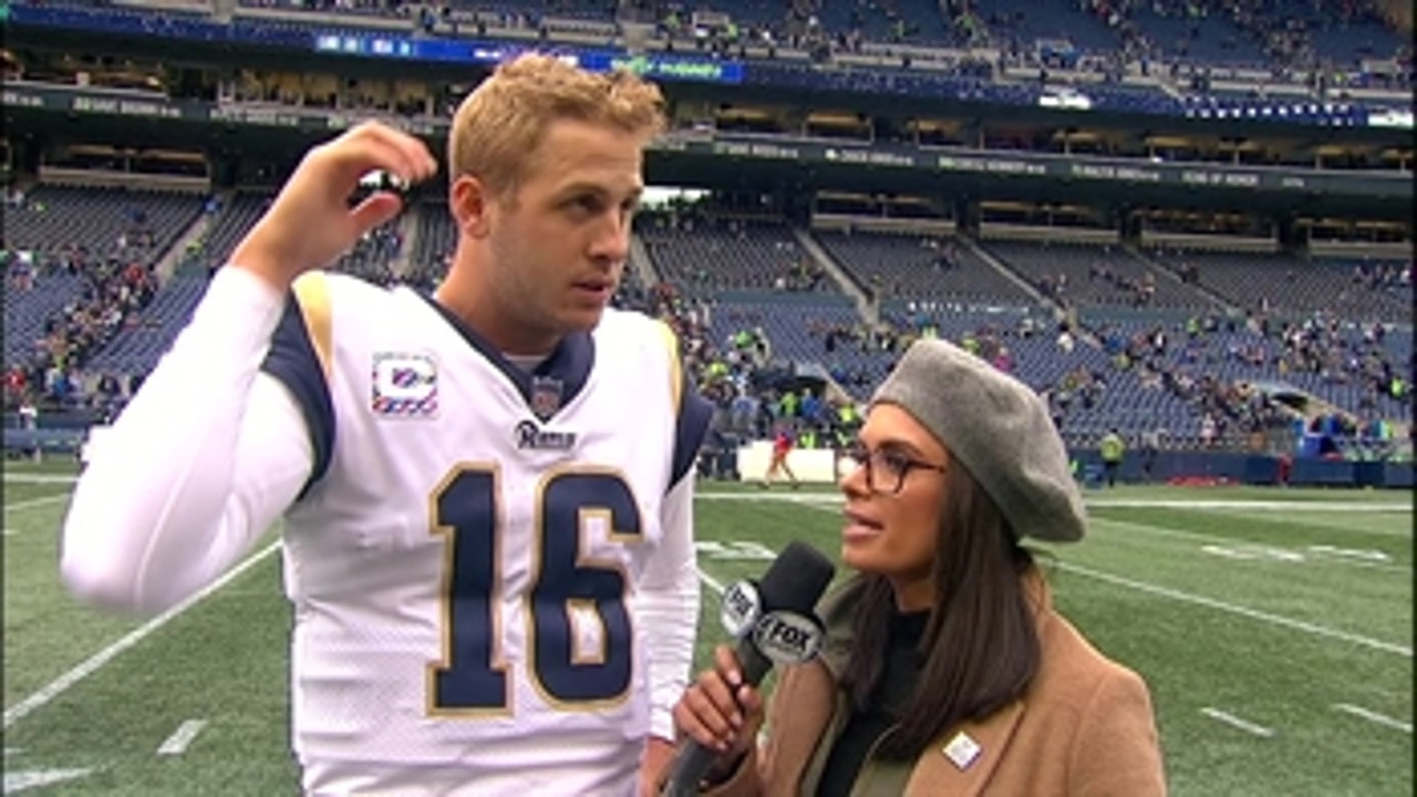 Jared Goff pleased with tough road win in Seattle