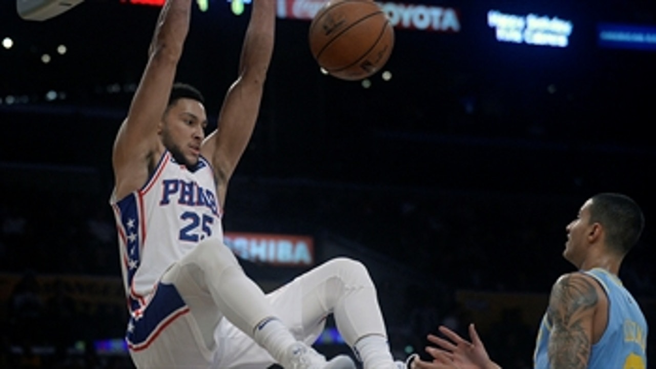 Shannon on the 76ers: 'Ben Simmons is a grown-a** man... He looked like he could be Lonzo's daddy'