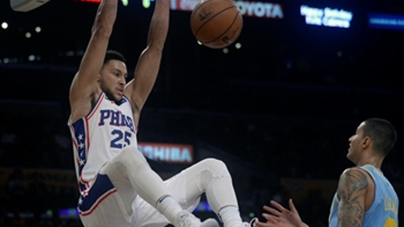 Shannon on the 76ers: 'Ben Simmons is a grown-a** man... He looked like he could be Lonzo's daddy'