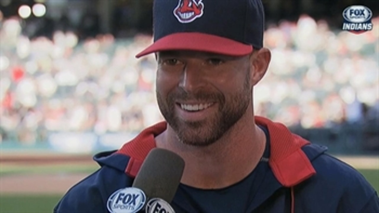 Corey Kluber cracks a smile at Media Day