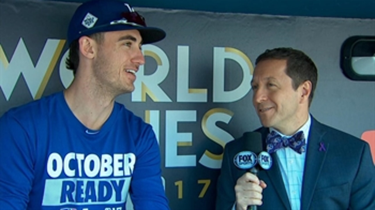Cody Bellinger talks with Ken Rosenthal about the mood in the clubhouse before Game 7 of the World Series