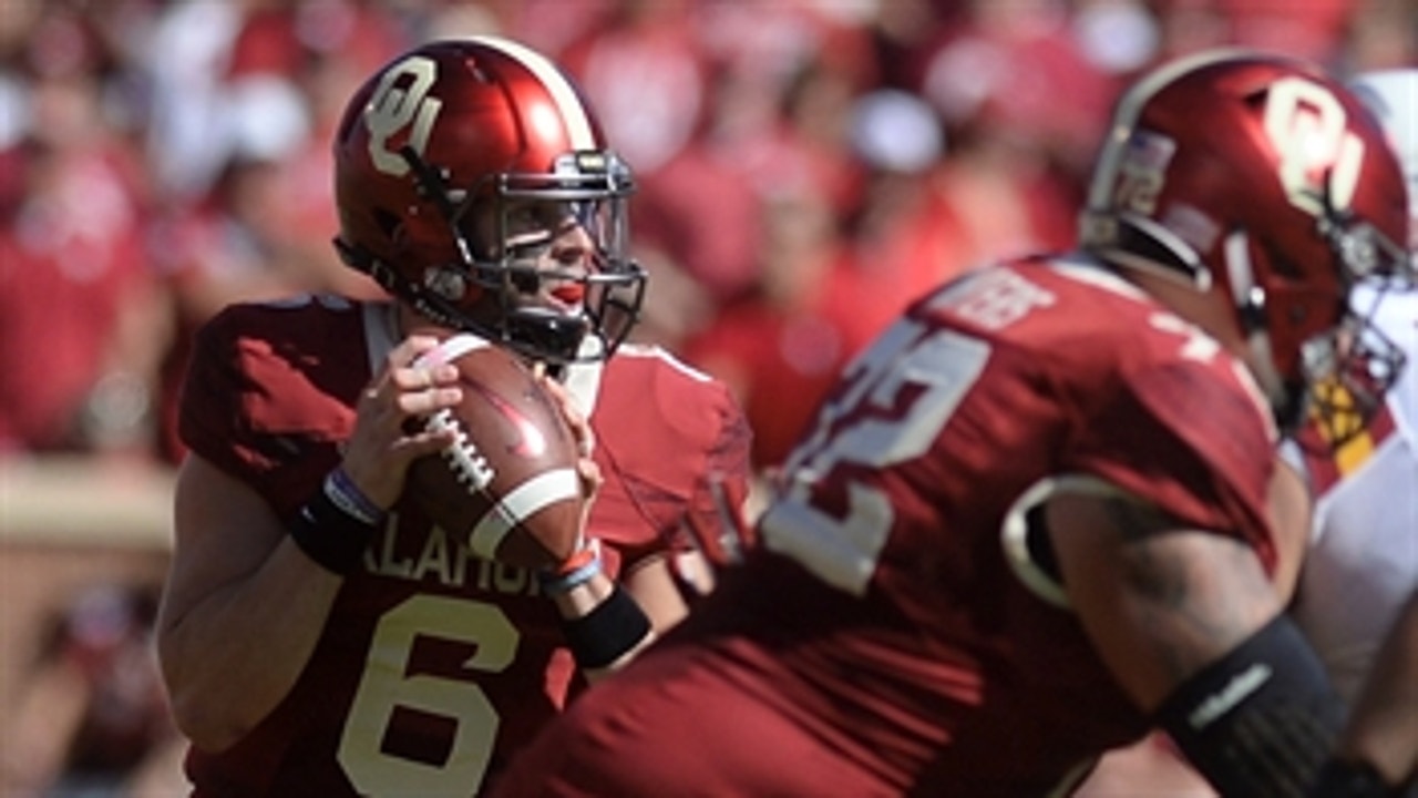 Baker Mayfield makes his 3 touchdowns in the first half against Iowa State look easy