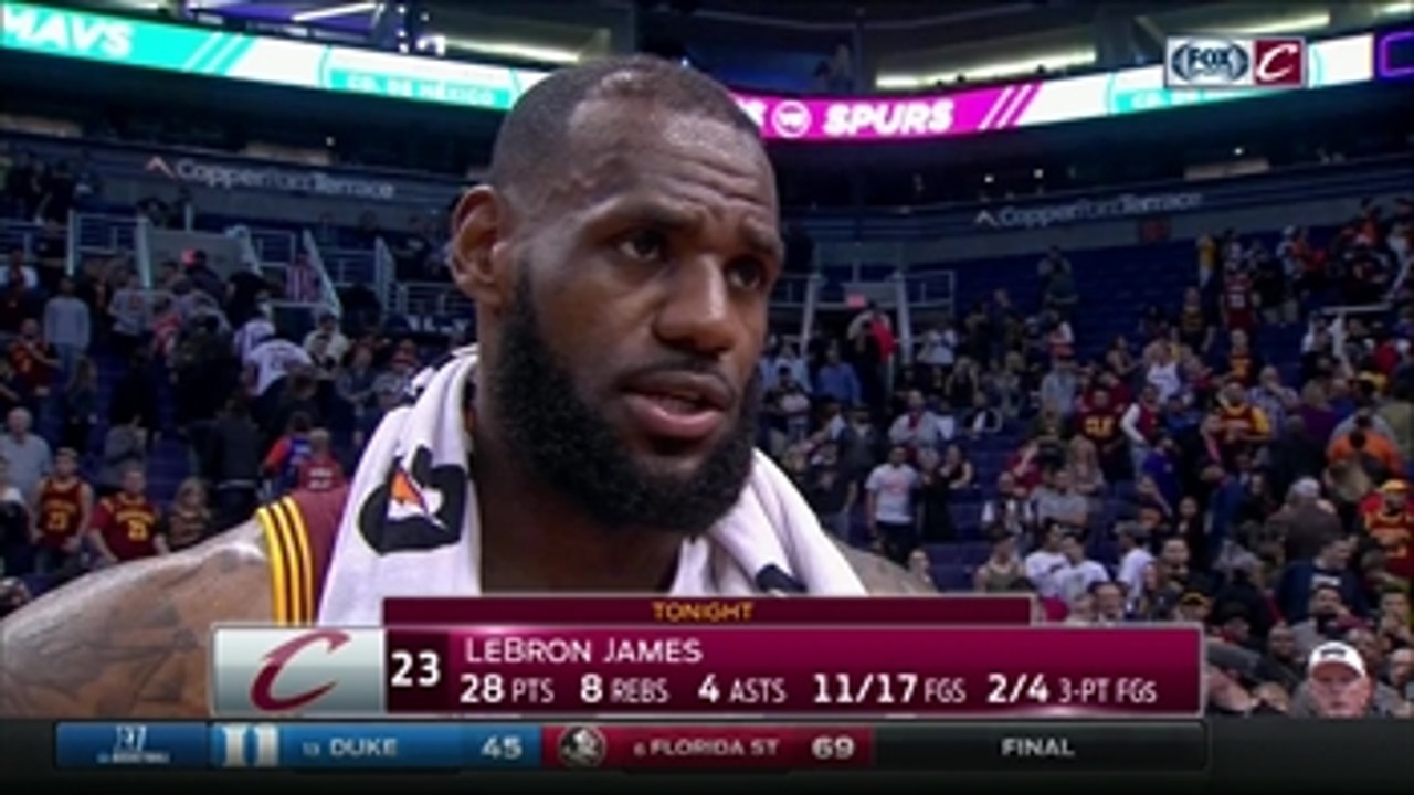 LeBron James credits Cavaliers' championship composure