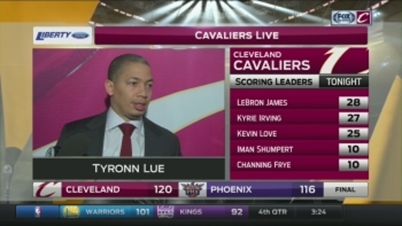 Tyronn Lue believes Cavaliers need to clean up a couple areas before next game