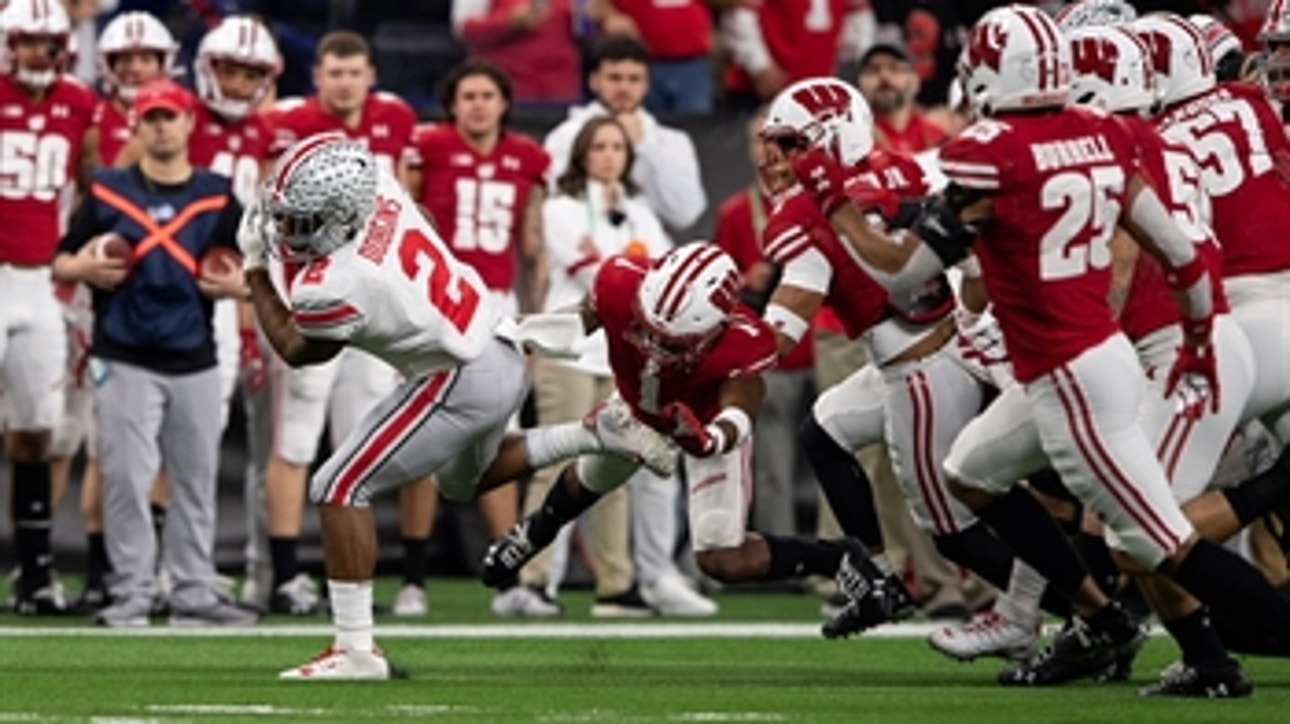 J.K. Dobbins on 'rivalry' with Jonathan Taylor III: 'We beat them every time we played them'