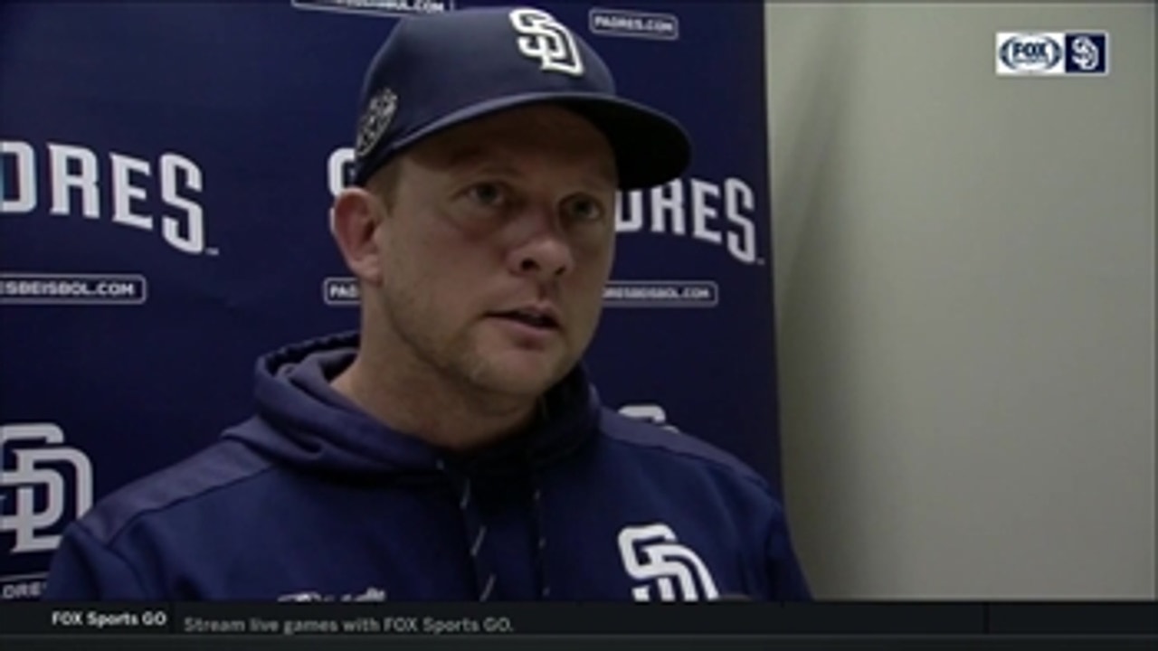 Hear from Andy Green inside the clubhouse after Padres 3-2 win