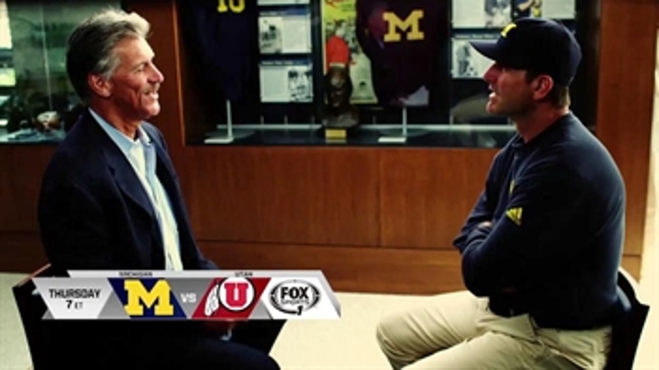 Jim Harbaugh credits his father for his competitiveness