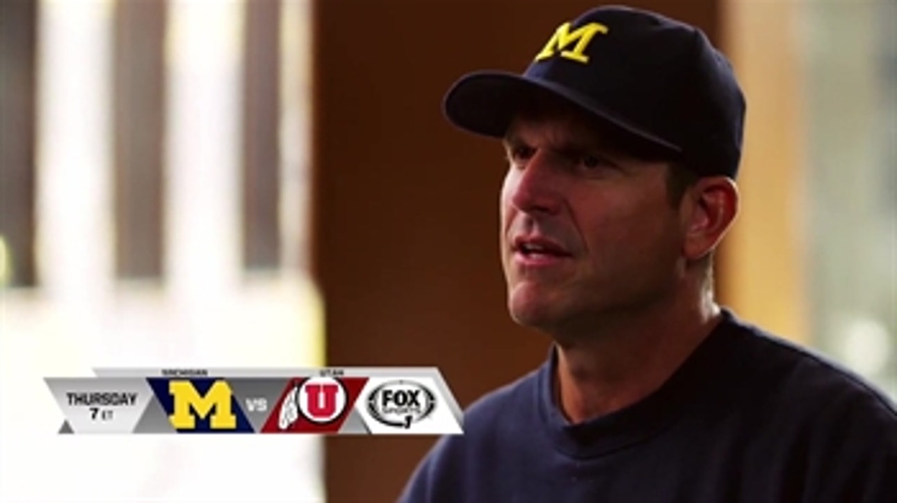Harbaugh excited for thrill of competition vs Utah