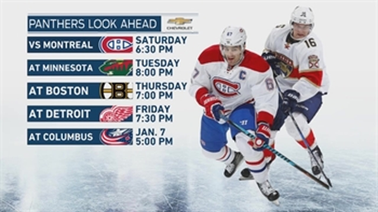 Panthers host Canadiens in final game before the new year