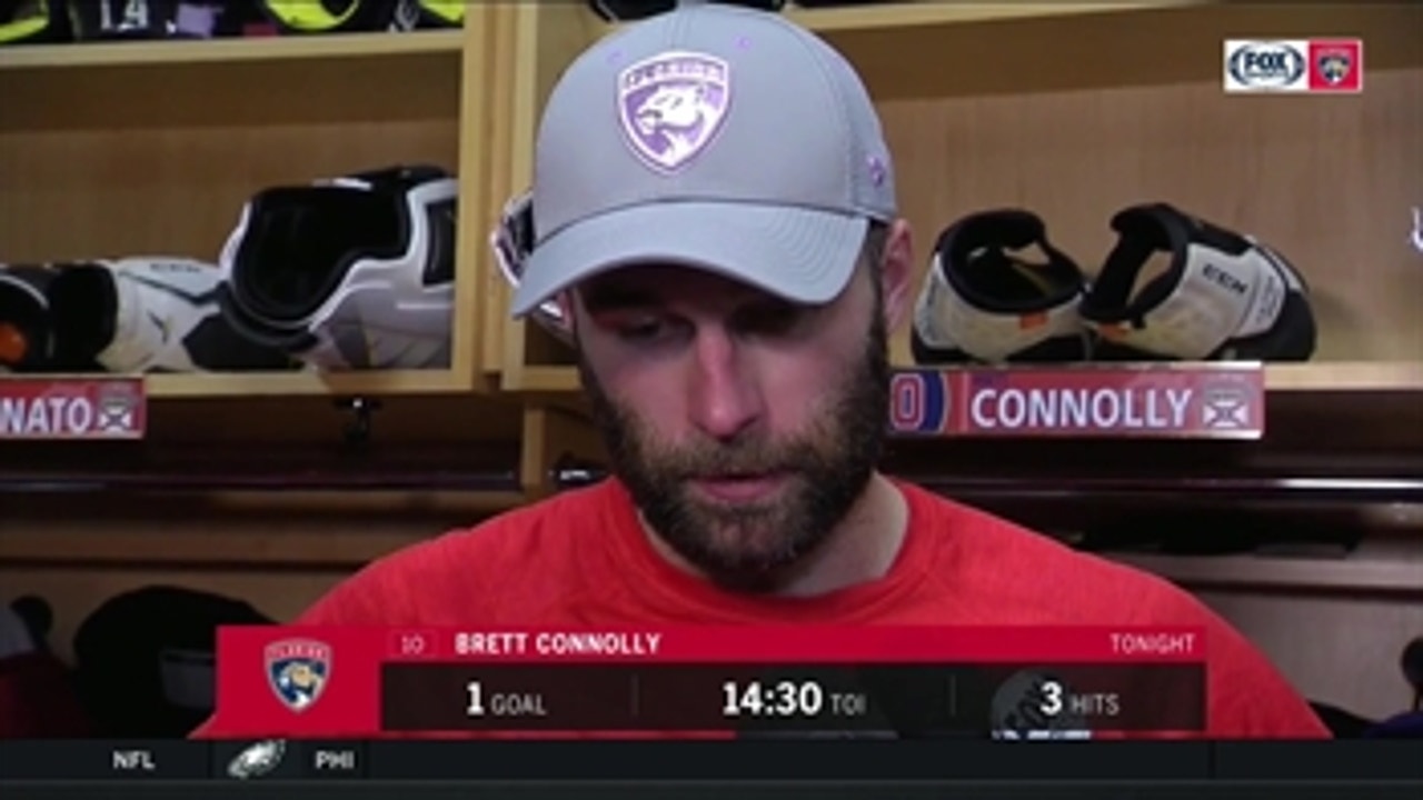Brett Connolly discusses loss to Buffalo, how he's been able to net 5 goals in 5 last games