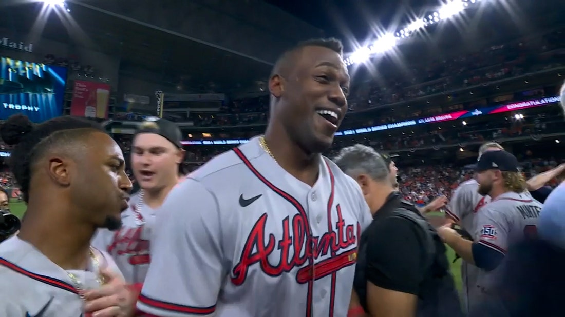 EXCLUSIVE: Follow 2021 World Series MVP Jorge Soler moments after the Braves' Game 6 win