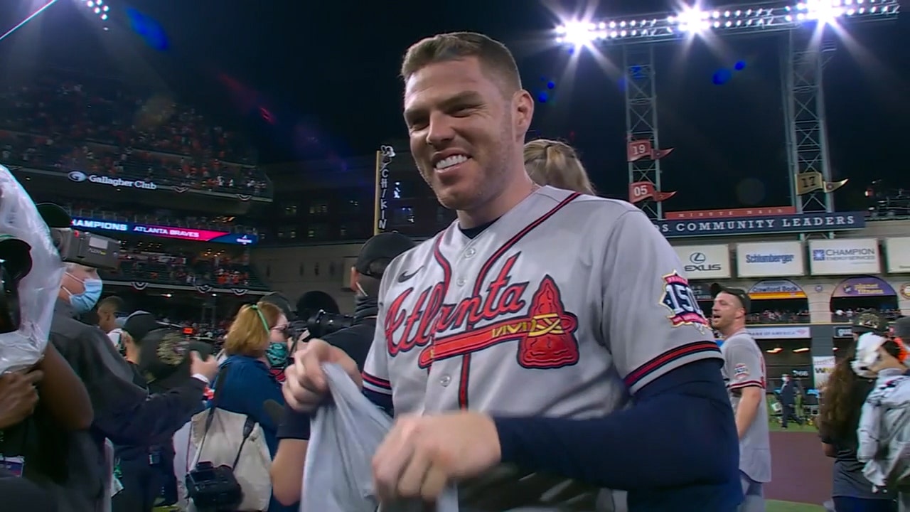 EXCLUSIVE: Follow Freddie Freeman onto the field after the Braves