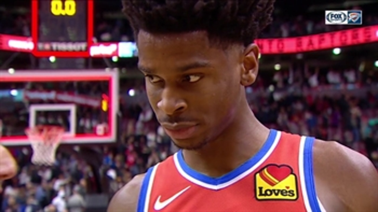 Shai Gilgeous-Alexander on Wild Finish in Toronto