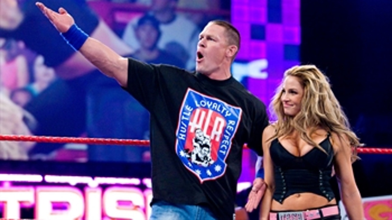 John Cena and Trish Stratus team up against Glamarella: Raw, Dec. 22, 2008