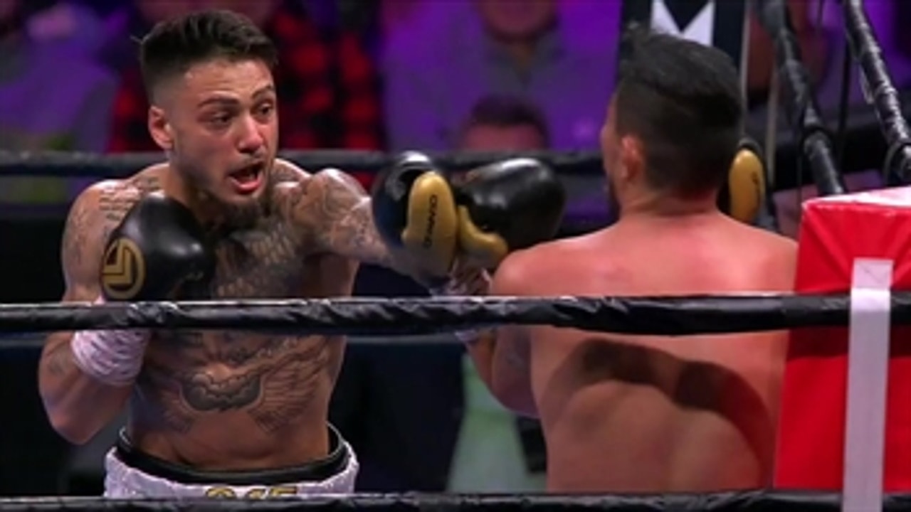 Austin Dulay TKOs Yardley Armenta Cruz with a flurry of punches in the 3rd round