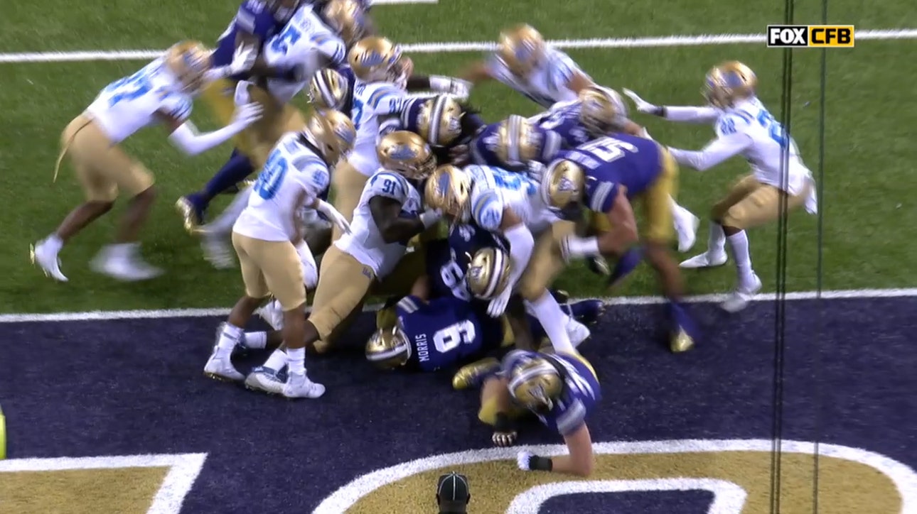 Dylan Morris one-yard TD rush pulls Washington even with UCLA at 17-17