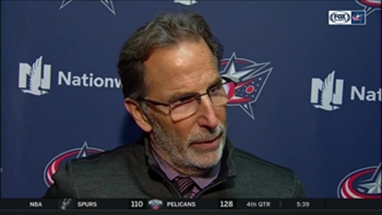 An upset Tortorella calls the Blue Jackets' face-off coverage "pee-wee."