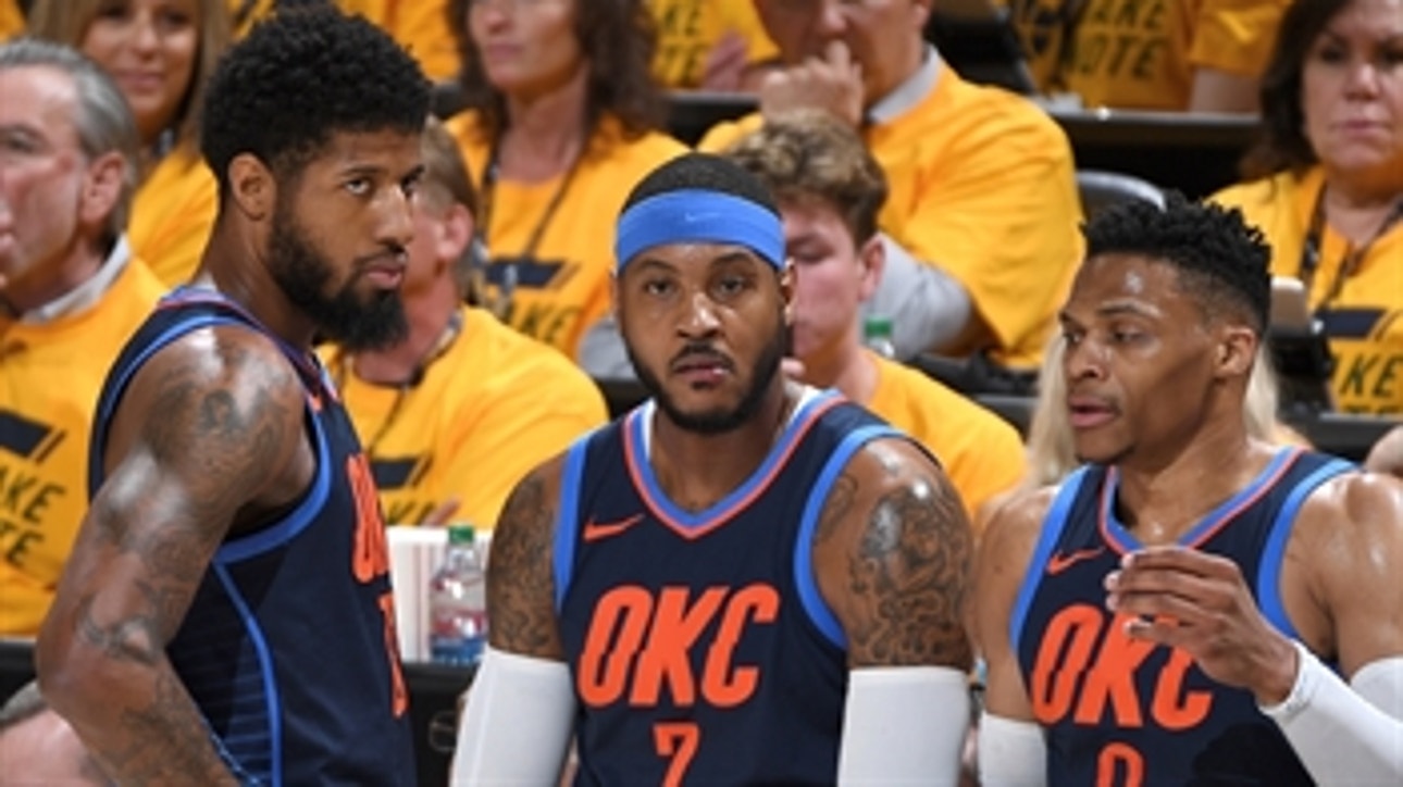 Shannon Sharpe responds to Paul George's 'playing' comments about LeBron and Russell Westbrook