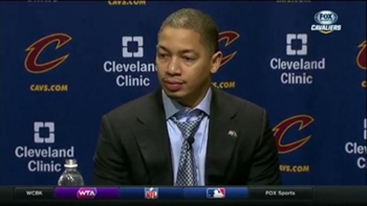 Tyronn Lue postgame after his first NBA win