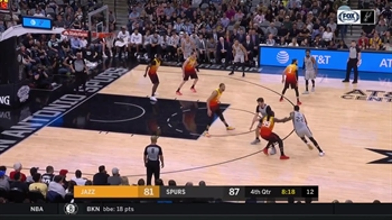 WATCH: Rudy Gay Drops the hammer in the 4th vs. Jazz ' Jazz at Spurs