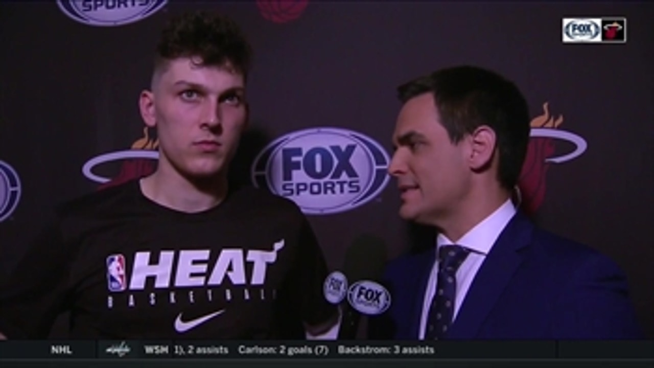 Tyler Herro discusses his big game against Hawks
