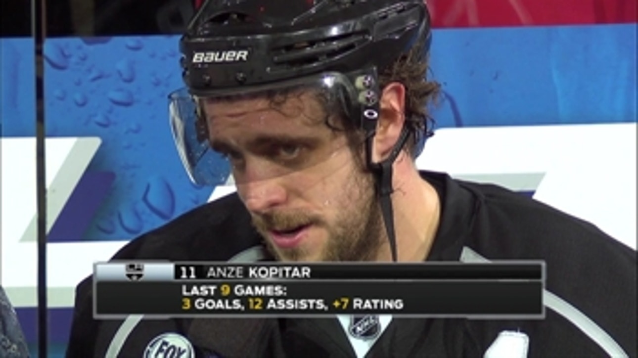 Anze Kopitar had a hand in all 4 Kings goals