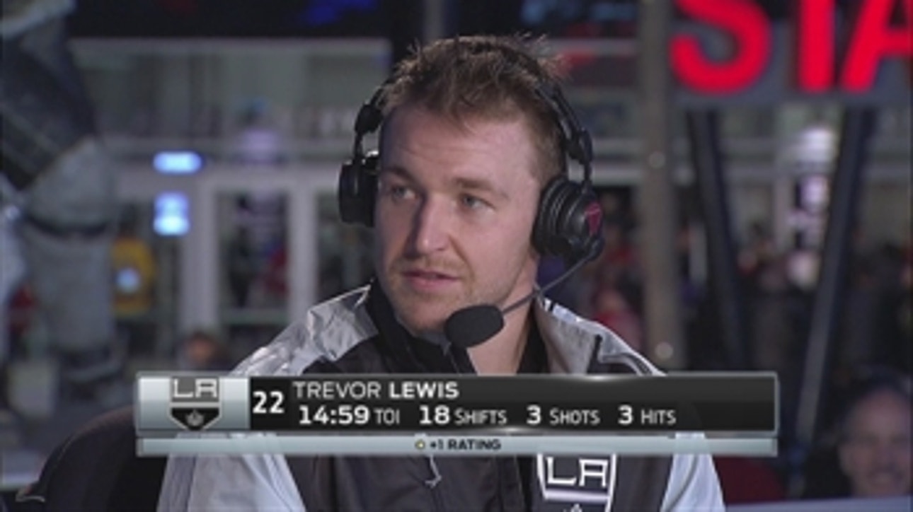 Trevor Lewis and the Kings beat the Red Wings 4-2