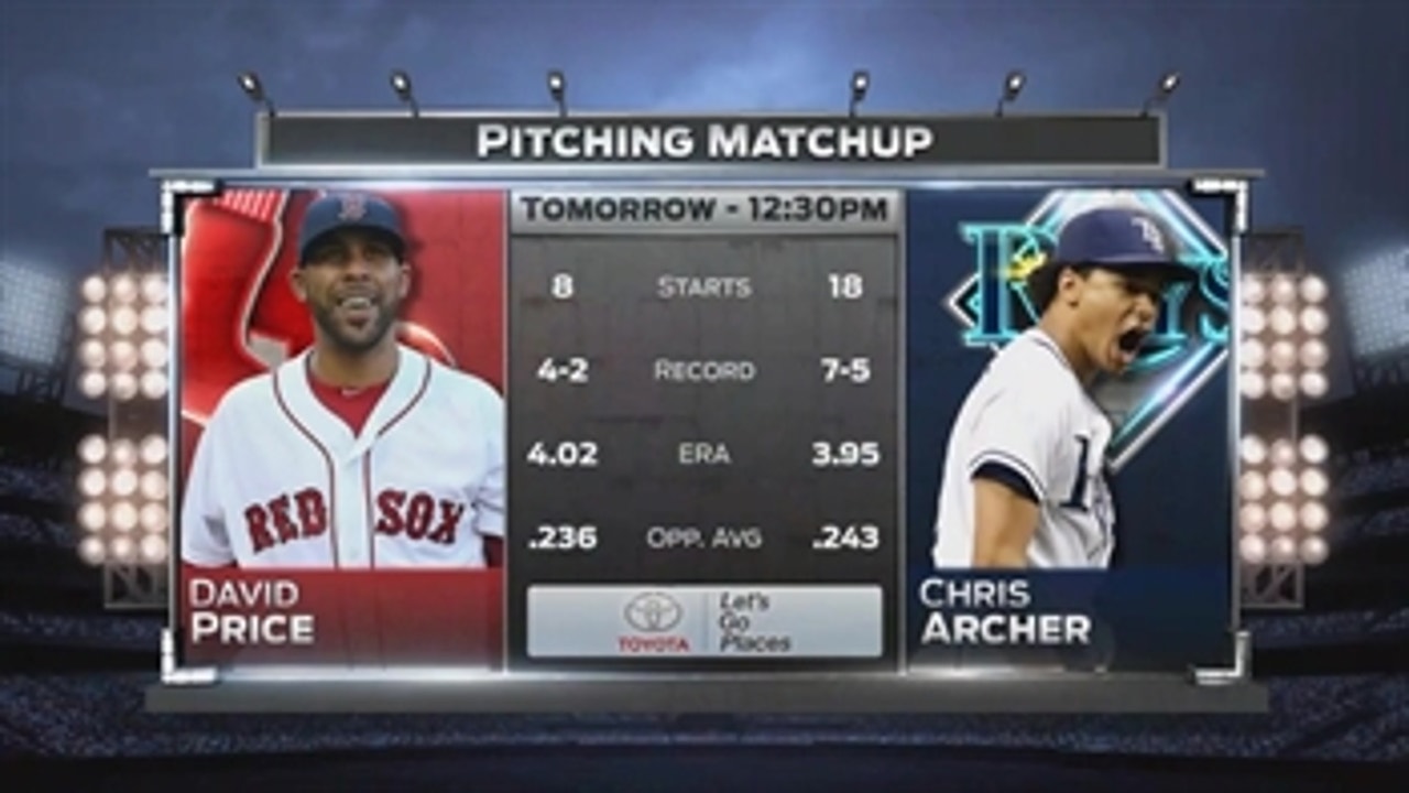 Former teammates Chris Archer, David Price face off to end first half