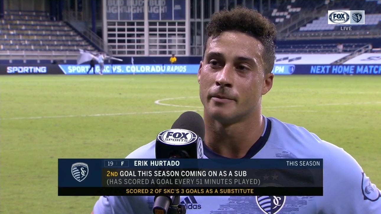 Erik Hurtado on his game-winning goal