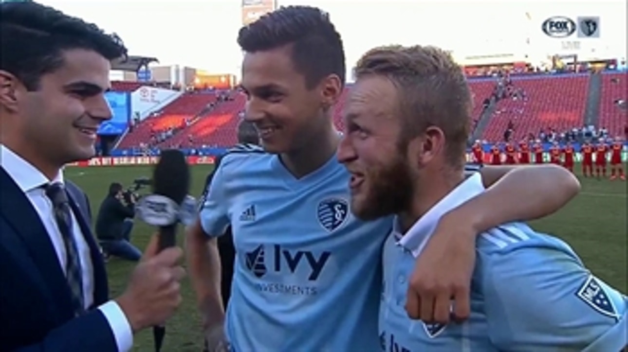 Johnny Russell crashes Daniel Salloi's postgame interview