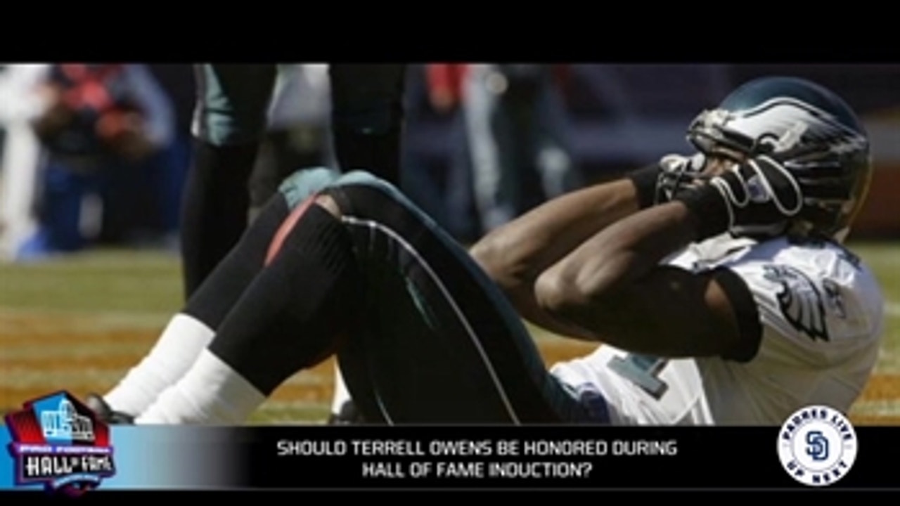 Should Terrell Owens be honored at the Hall of fame induction?