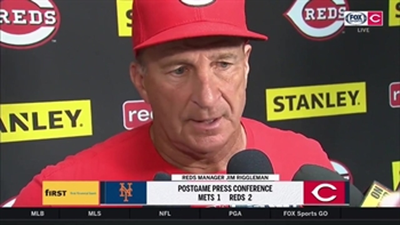 Jim Riggleman praises Adam Duvall for his walk-off home run