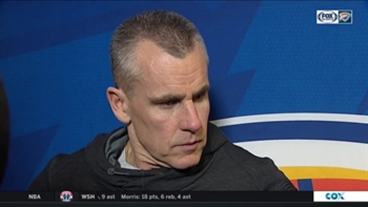 Billy Donovan talks execution by OKC in loss to Wizards