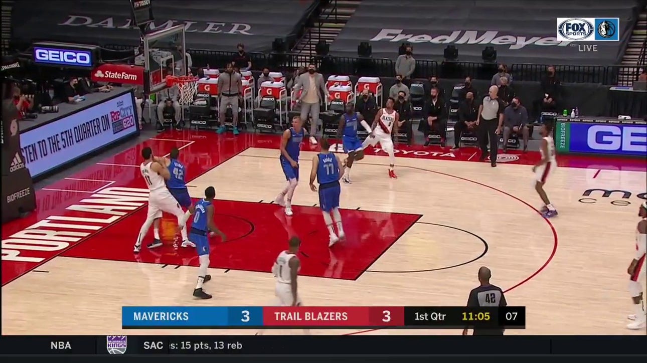 HIGHLIGHTS: Luka Doncic hits Stepback Three Pointer over Enes Kanter