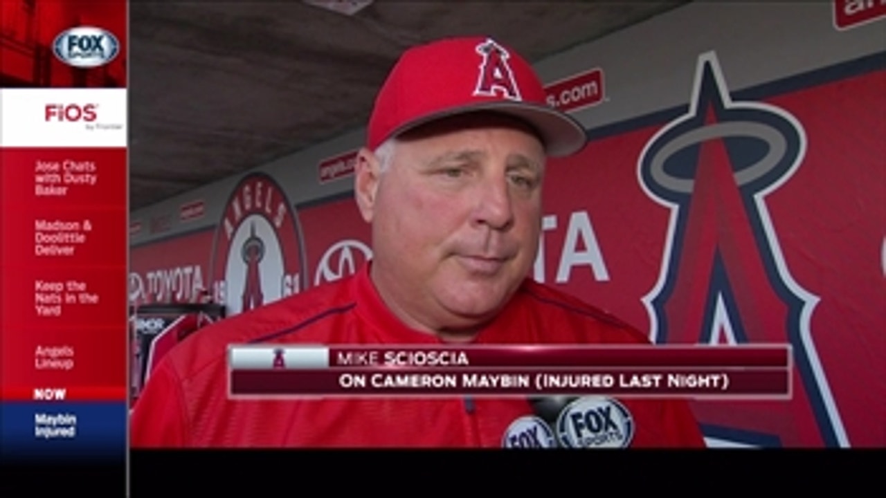 Angels Live: Scioscia is hopeful Cameron Maybin will be back sooner than later