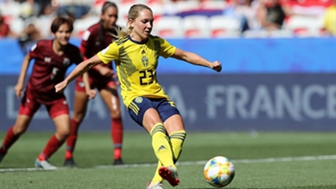 Sweden score the late penalty to cap 5-1 win vs. Thailand ' 2019 FIFA Women's World Cup™ Highlights