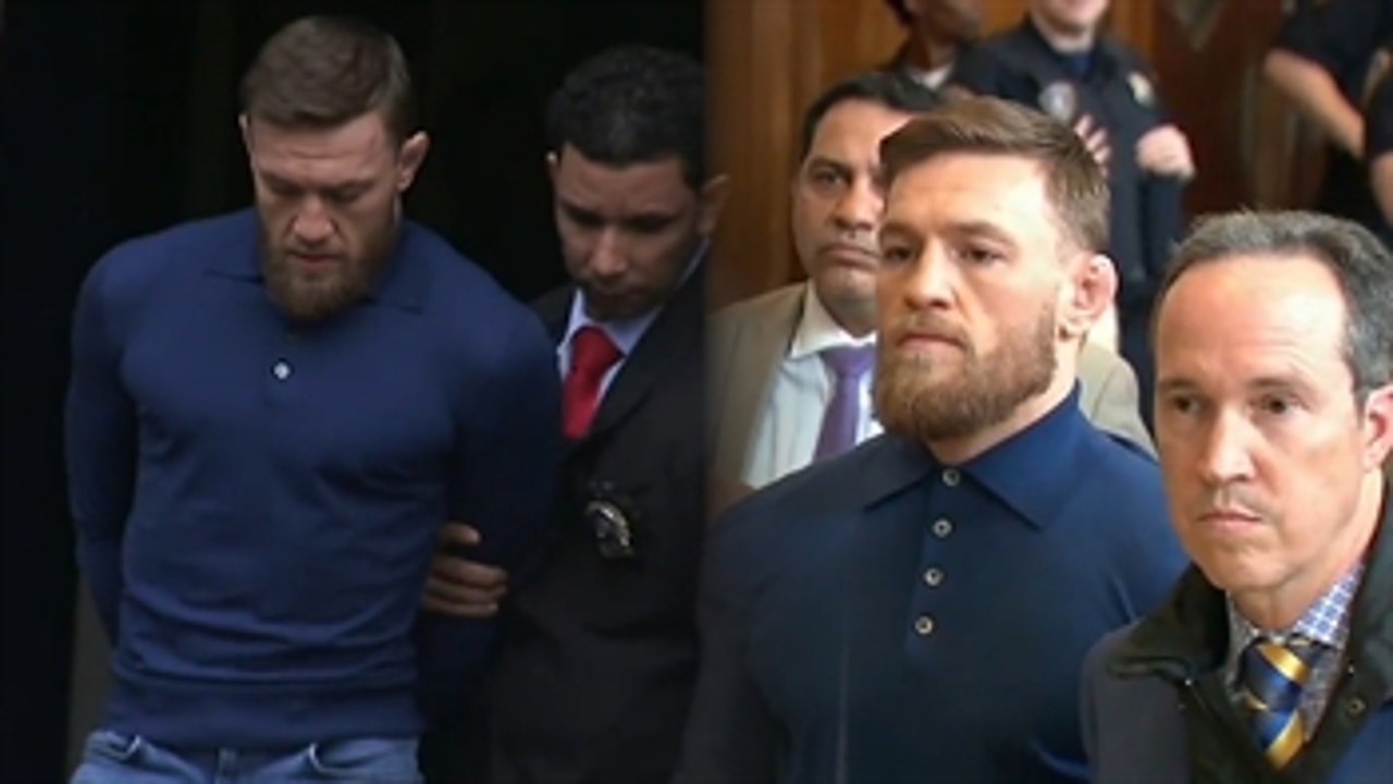 Conor McGregor was in handcuffs at court on Friday ' The Tap