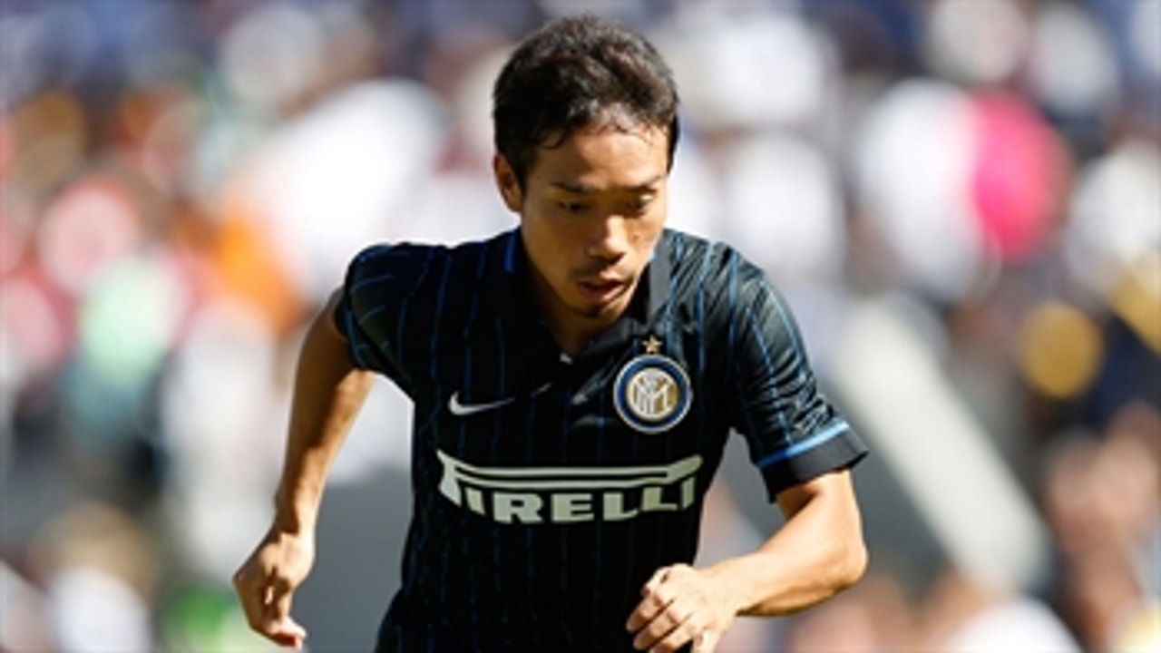 Nagatomo smashes one in against Roma