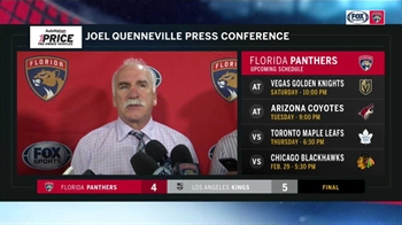 Joel Quenneville on loss to Kings: It was a tough ending