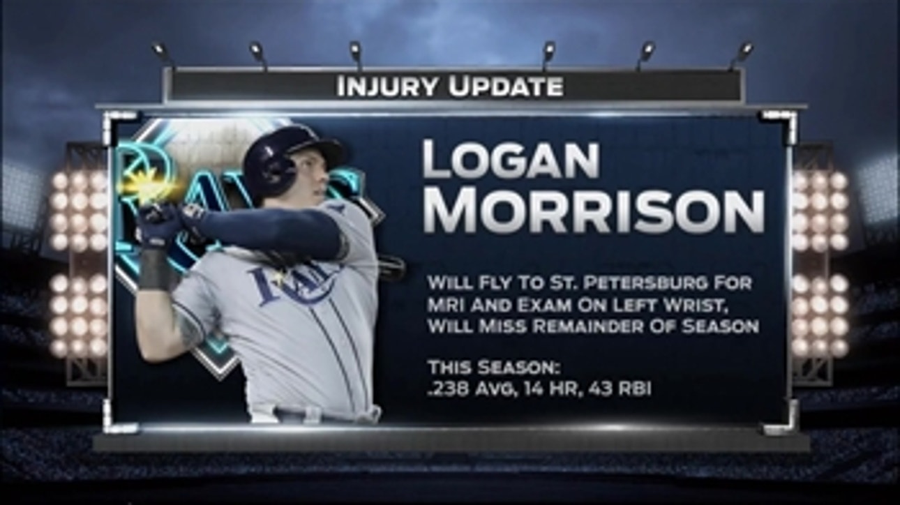 Rays 1B Logan Morrison's season over with wrist injury