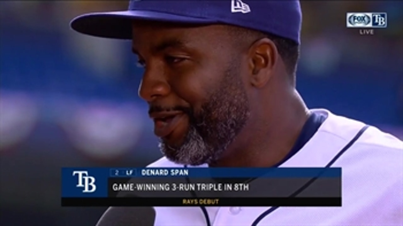 Opening Day hero Denard Span calls helping Rays win a 'dream come true'