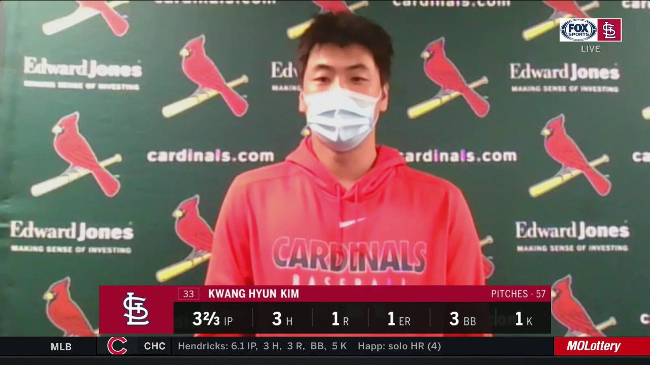 Kwang Hyun Kim says he was 'a little bit nervous' for first start as a Cardinal