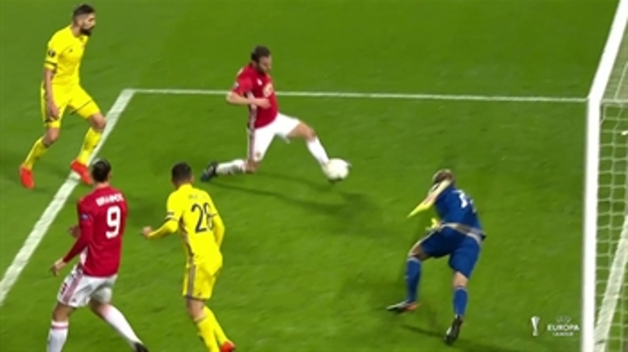 Juan Mata goal puts Man United in front vs. Rostov ' 2016-17 UEFA Europa League Highlights