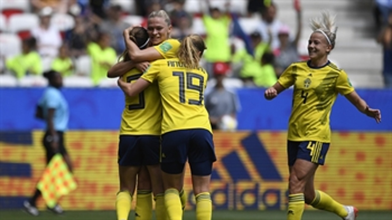 Sweden score off the rebound to go up 2-0 vs. Thailand ' 2019 FIFA Women's World Cup highlights