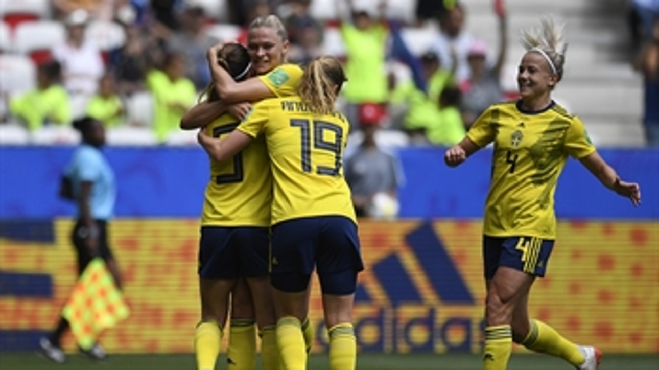 Sweden score off the rebound to go up 2-0 vs. Thailand ' 2019 FIFA Women's World Cup highlights