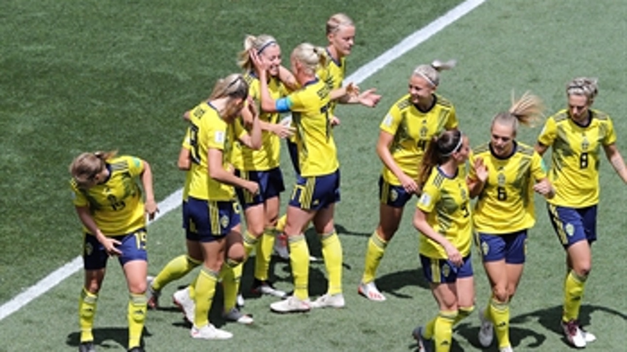 Sweden score the header vs. Thailand just six minutes in ' 2019 FIFA Women's World Cup™ highlights