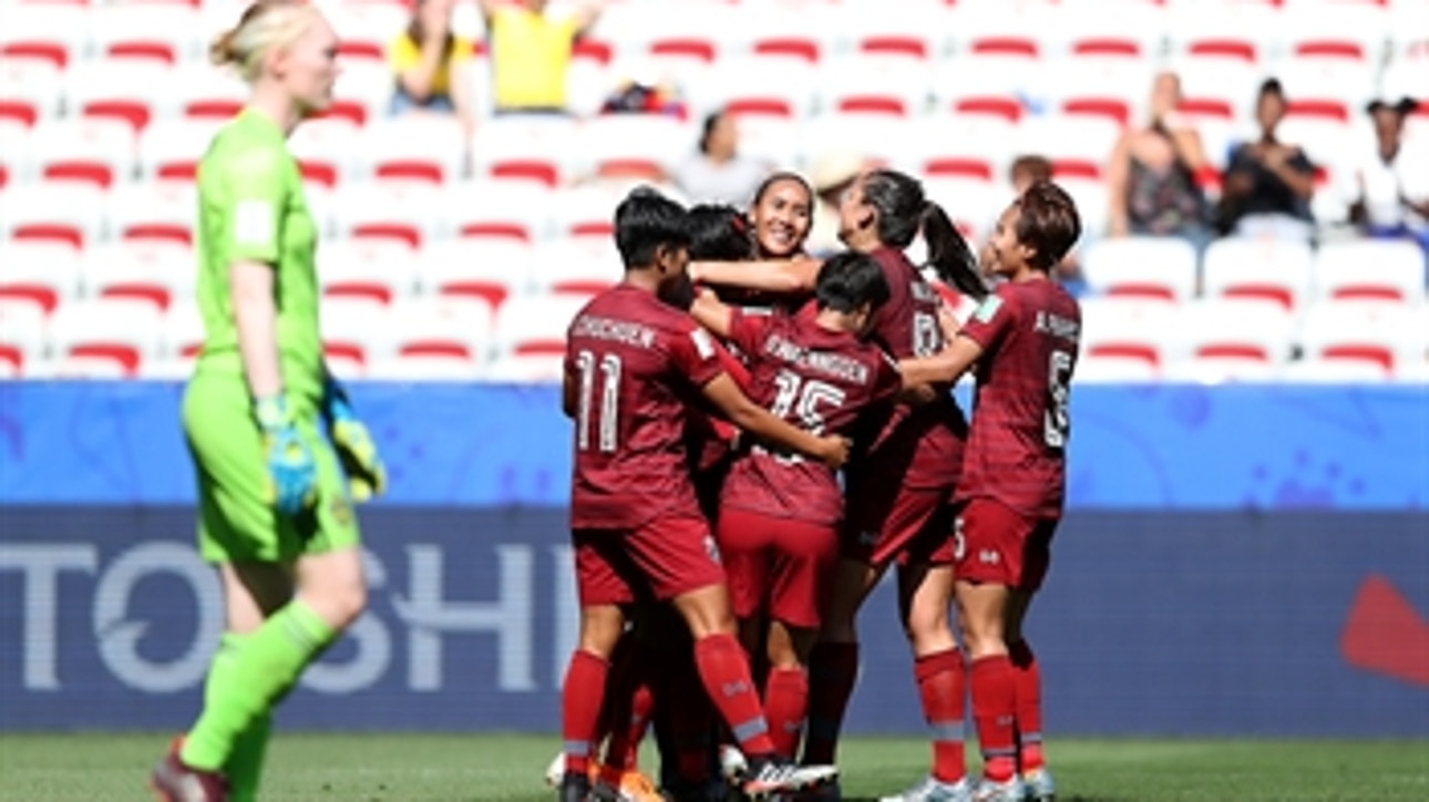 Thailand score their first goal at the 2019 FIFA Women's World Cup™ ' HIGHLIGHTS